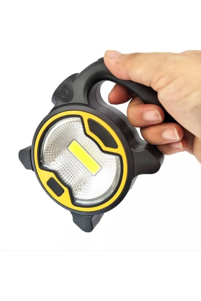 Tutmalı El Feneri Pilli Acil Durum Deprem Kamp Feneri Işıldak 1Wat Tasarruflu Ekonomik (14cmx10 cm)