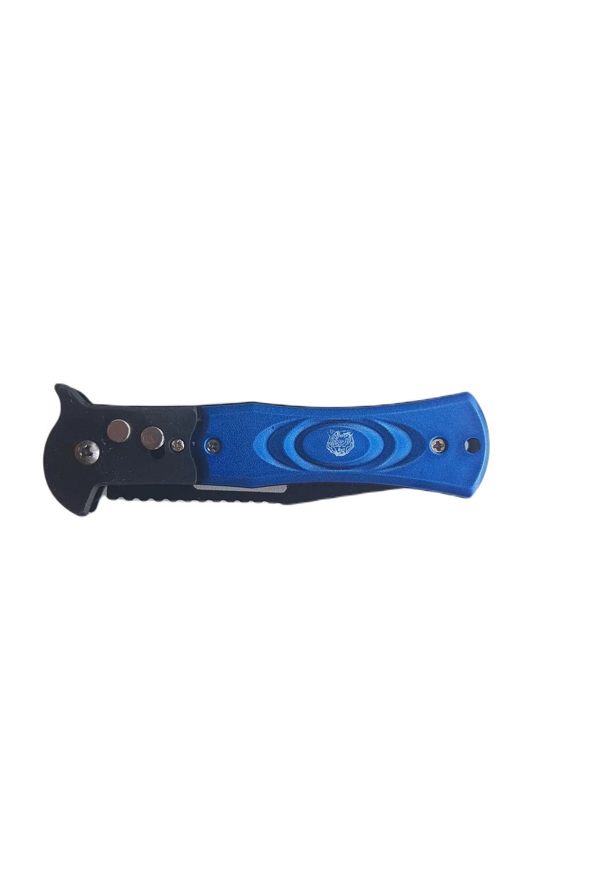 Tiger Çakı Kaplan Otomatik Kamp Outdoor Aşılama Doğa Yürüyüş Siyah-mavi-kırmızı-sarı Mavi