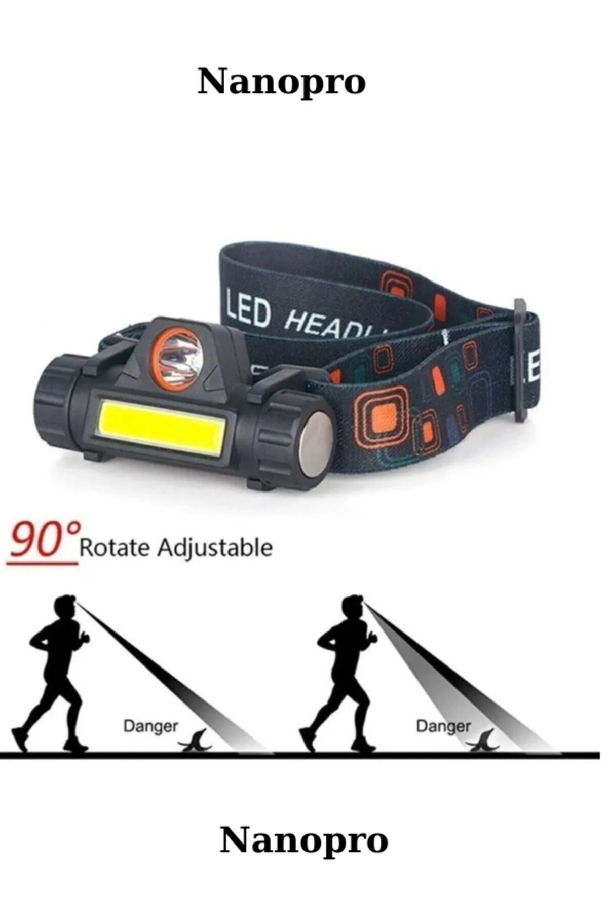 Led Kafa Feneri (ŞARJLI) Çift Fonksiyonlu Fener