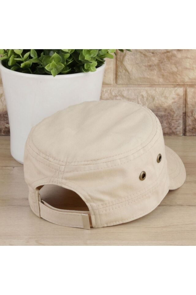Castro Şapka Yazlık Canvas Kumaş Unisex krem