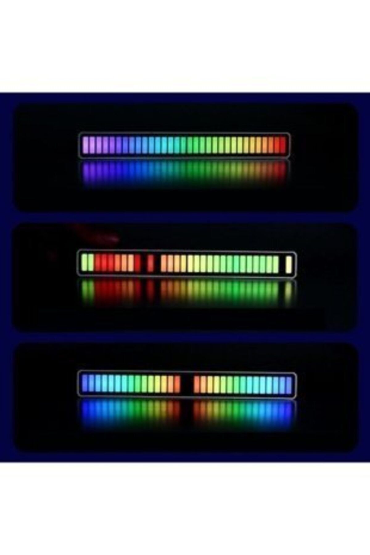 32 Bit Göstergeli Sesle Araba/pc/tv/oda/masaüstü Için Rgb Ses Kontrol Ritim Işığı Yd-002