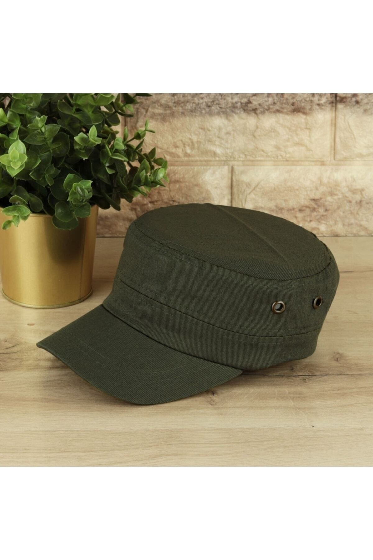 Castro Şapka Yazlık Canvas Kumaş Unisex haki yaşil