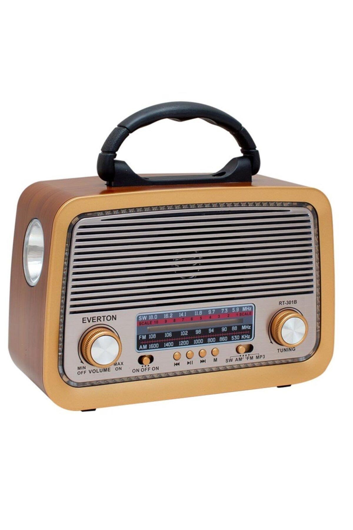 Nostaljik Görünümlü Fm Radyo Bluetoothlu Mp3 Çalar Müzik Kutusu Usb Sd Aux Rt-301 Ses Çalar bej