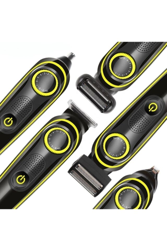 Turbo 5in1 Saç Sakal Vücut Traş Makinesi 5in1 Kablosuz Erkek Tıraş Makine Seti Ip-657