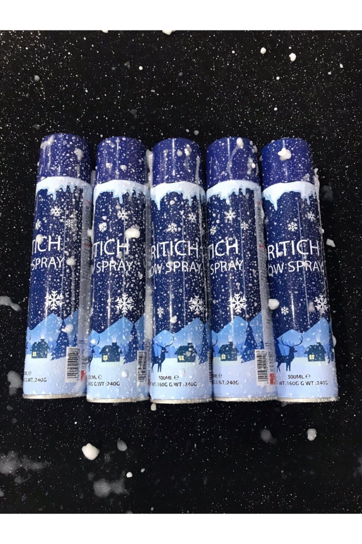 10 Adet 300 Ml Kar Spreyi / Onlu Kar Sipreyi / Yapay Kar Yağdıran Sprey / Eğlence Kar Spreyi