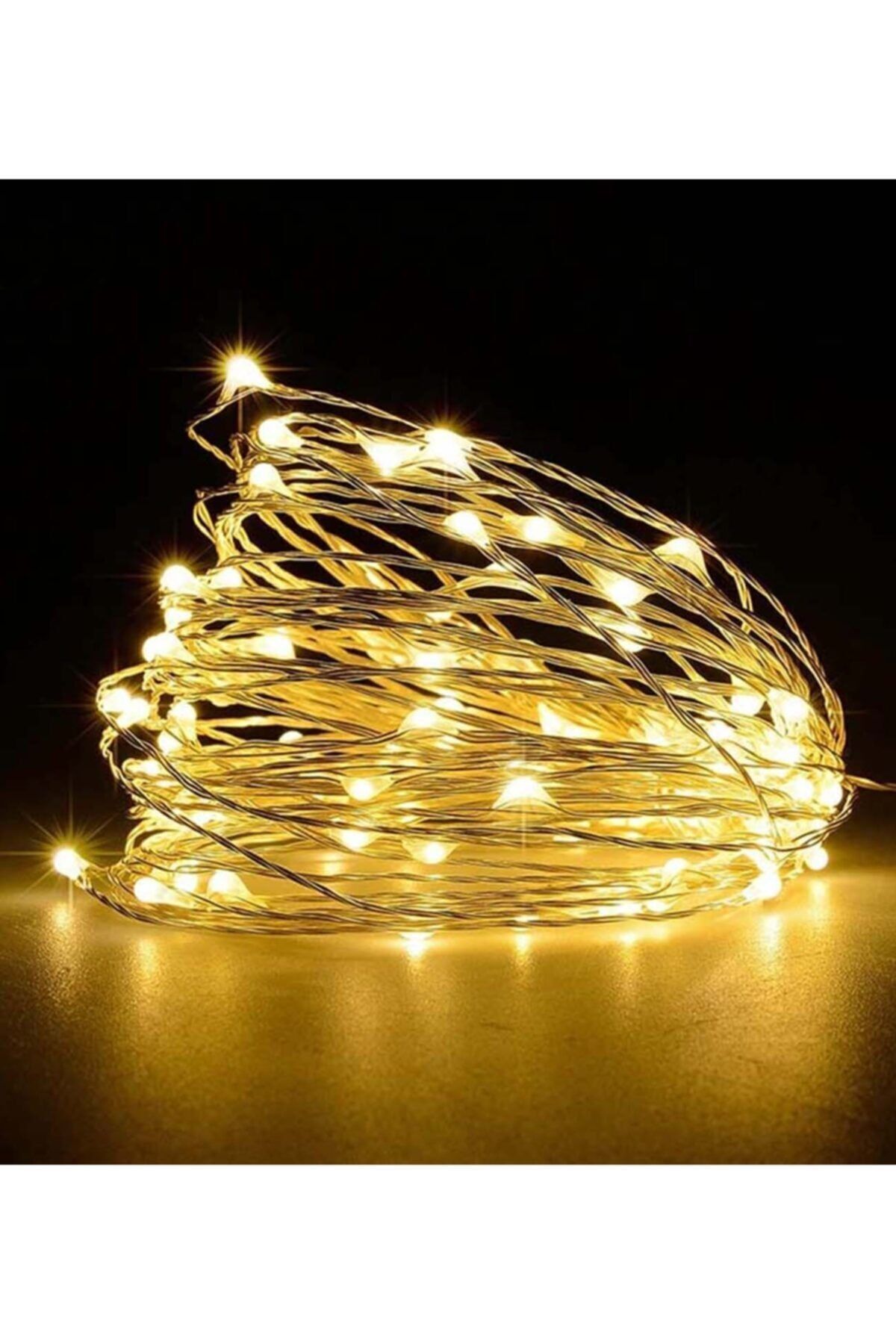 Peri Led 3metre Sarı Pilli-dekoratif Aydınlatma (yılbaşı Için Uygun)