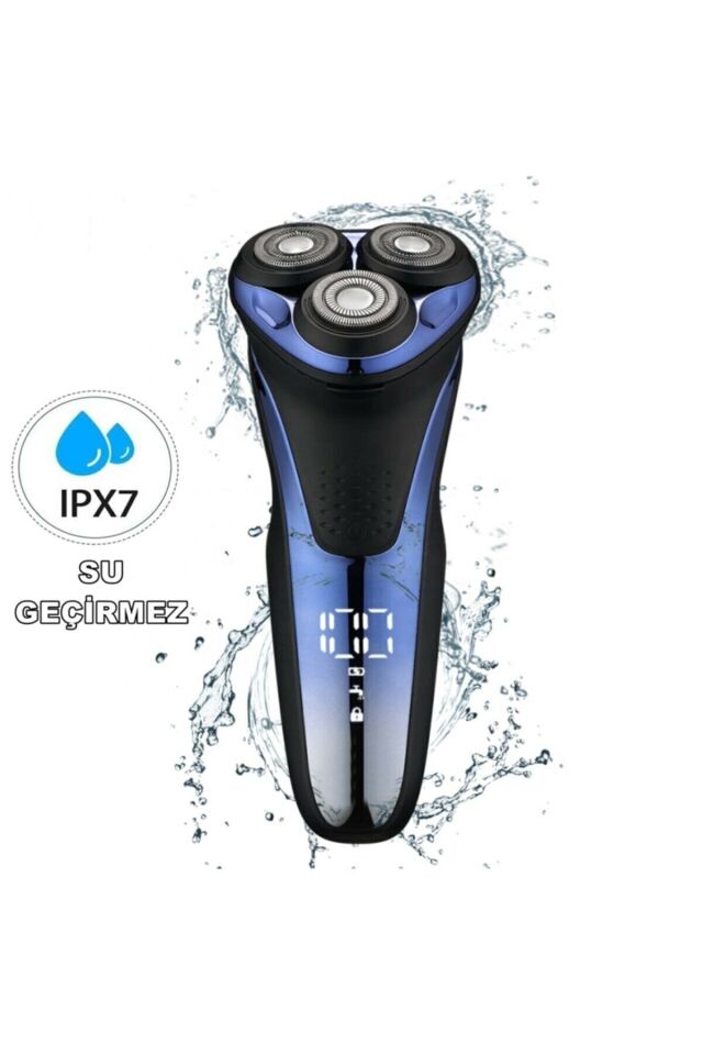 V-306 Aqua Deep Blue Touch Islak & Kuru Şarjlı Ipx7 Su Geçirmez Tıraş Makinesi Günlük Sıfır