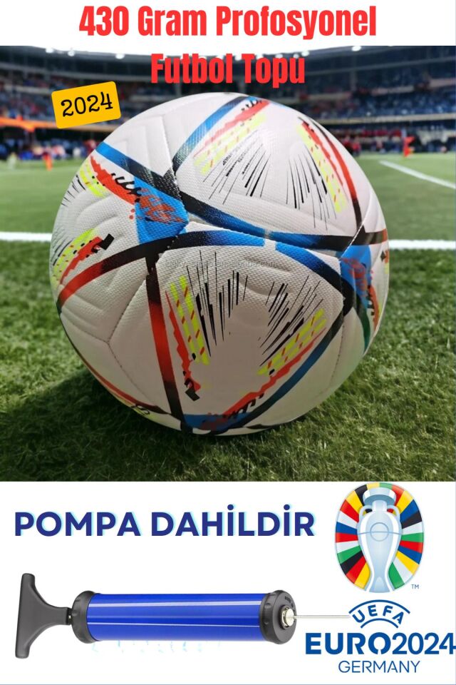 Şampiyonlar Ligi Tasarımı 420gram Kaliteli Futbol Topu Pompa ve Şişirme İğnesi Hediyeli Masterplus
