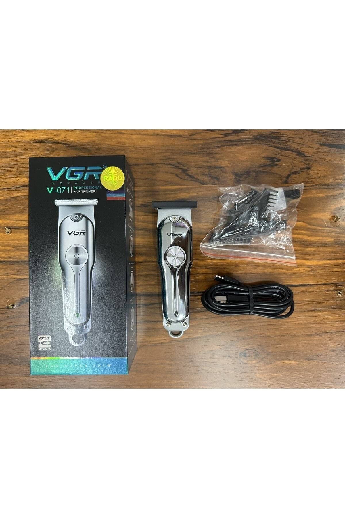 V-071 Mini Şarjlı Metal Profesyonel Saç Sakal Tıraş Makinesi