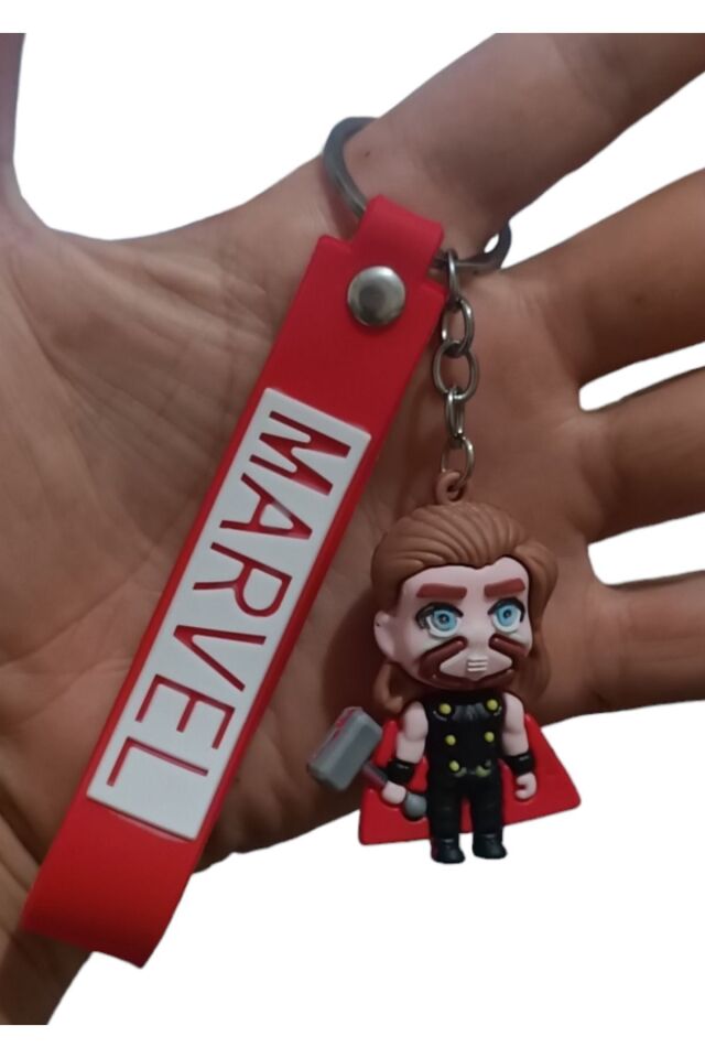 Süper Kahramanlar 3d Silikon Anahtarlık Ve Çanta Süsü Marvel 1 Adet