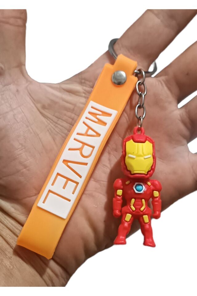 Süper Kahramanlar 3d Silikon Anahtarlık Ve Çanta Süsü Marvel 1 Adet