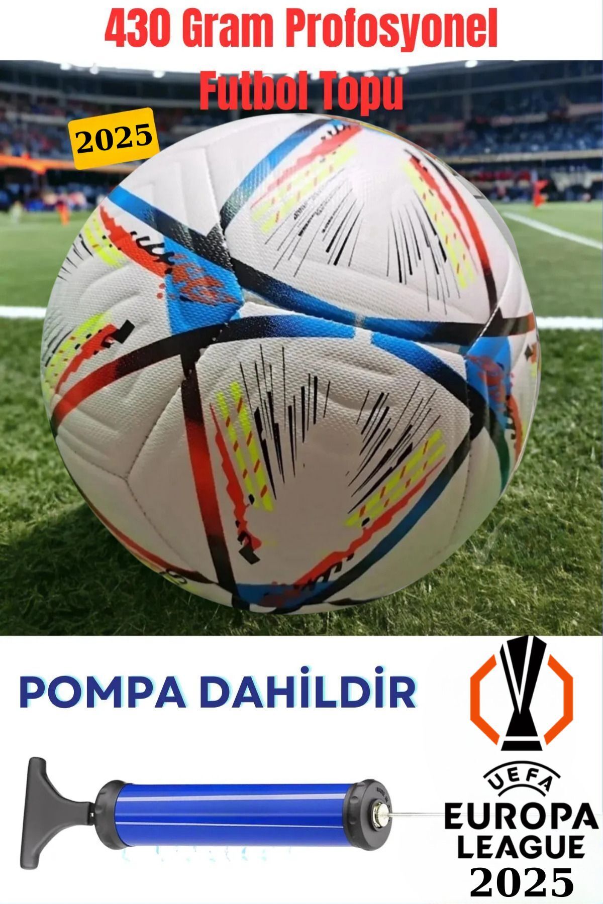 Ueafa 2025 Şampiyonlar Ligi Lazer Kesim 5 Numara Futbol Topu Kaliteli Maç Ve Antreman Topu 420 gram