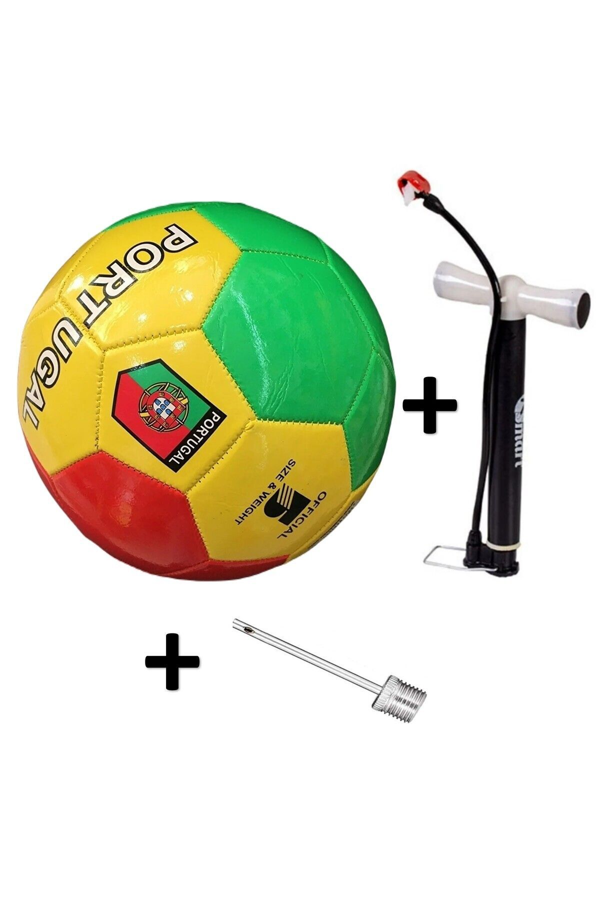 Dikişli Dünya Takımları Futbol Topu + Pompa + Şişirme İğnesi