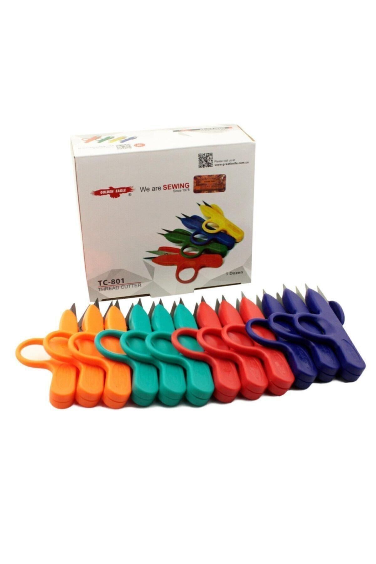 Tc-800 Iplik Temizleme Makası Plastik 12 Adet